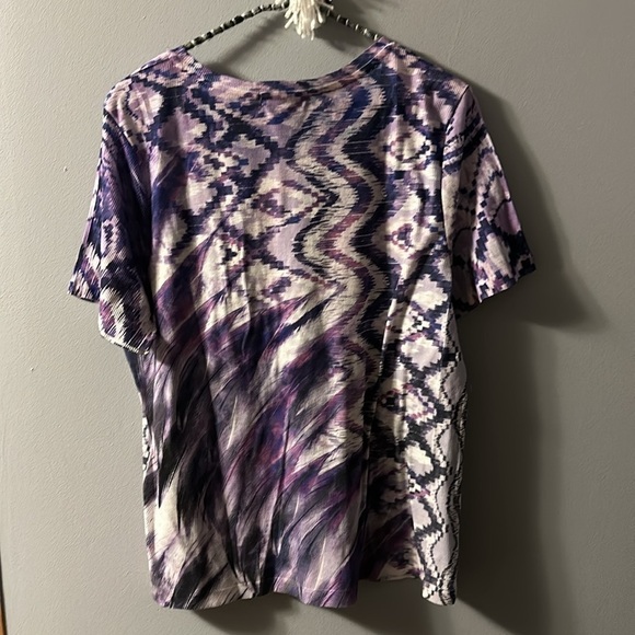 Christopher & Banks short sleeve t shirt gem detail size X (14 W) - Picture 5 of 5